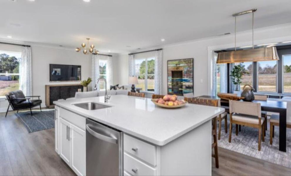 Furnished interior in a model home at Black Forest Pointe in Benson (Image 7).