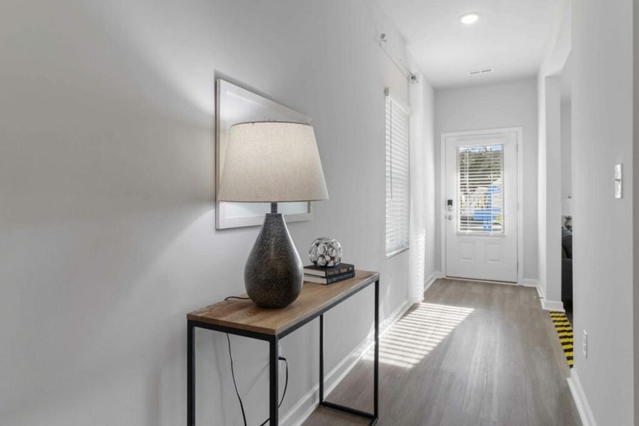 Furnished interior in a model home at Fairview Lake Townhomes in Conyers (Image 17). Furnished interior in a model home at Fairview Lake Townhomes in Conyers (Image 17).