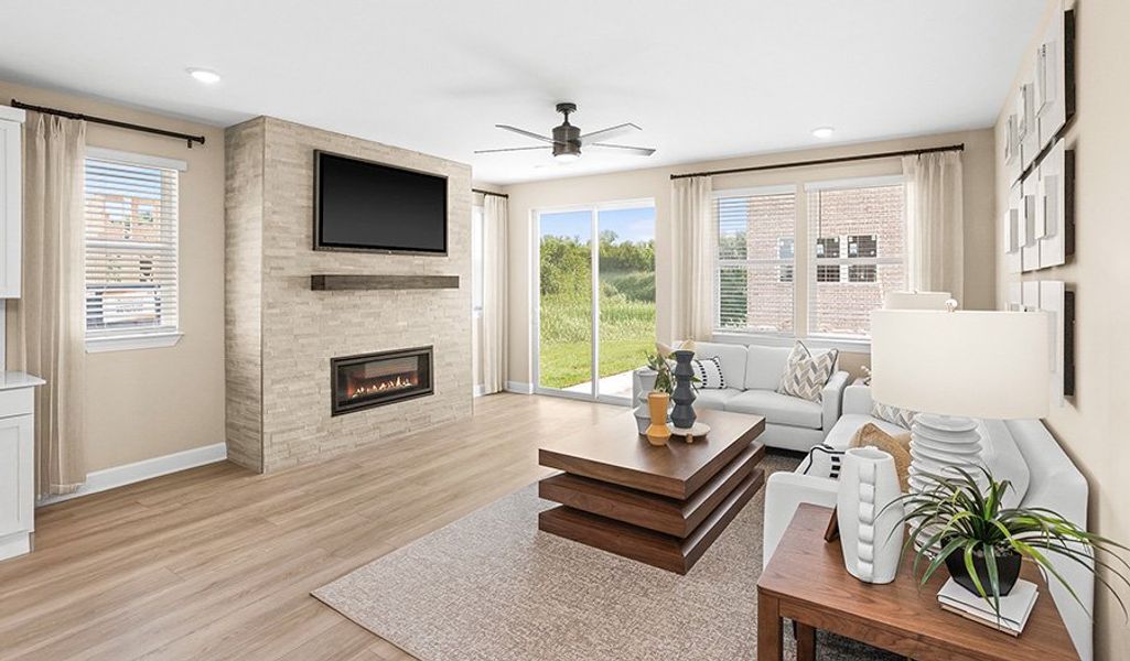 Furnished interior in a model home at Emerson Walk in Nashville (Image 2). Furnished interior in a model home at Emerson Walk in Nashville (Image 2).