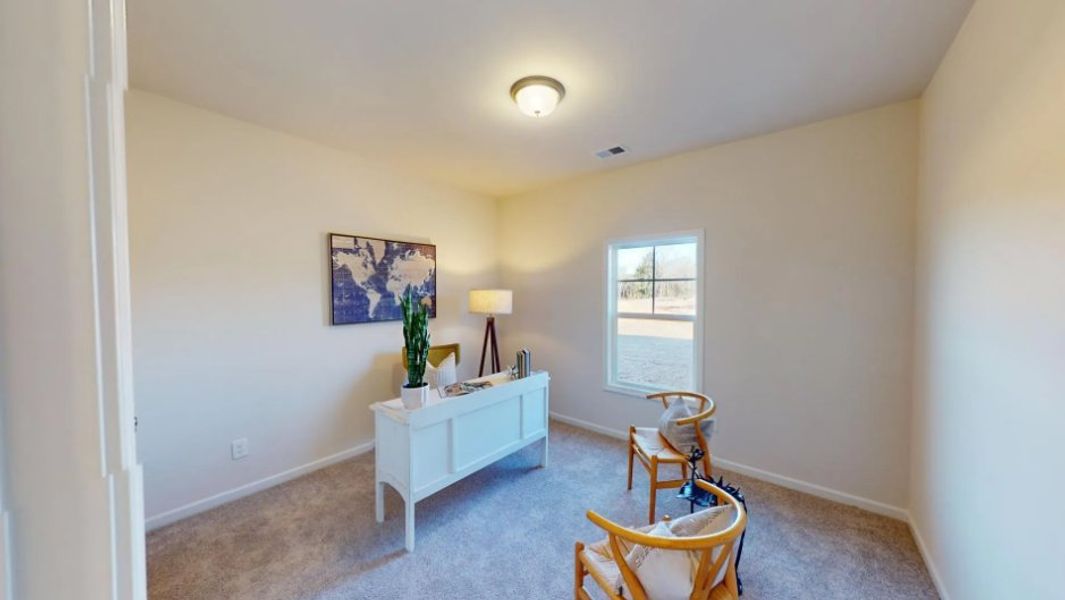 Furnished interior in a model home at Portrait Hills in Aiken (Image 15).
