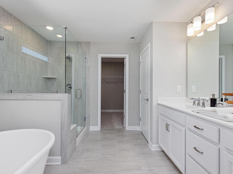 Furnished interior in a model home at Woodland Crossing in Zebulon (Image 6). Furnished interior in a model home at Woodland Crossing in Zebulon (Image 6).