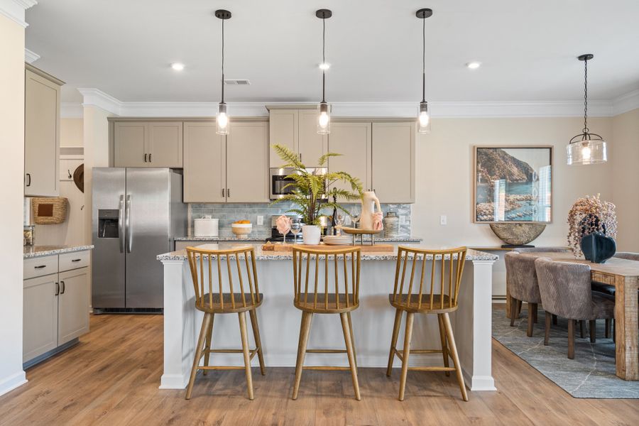 Furnished interior in a model home at Vandiver Creek in South Fulton (Image 51).