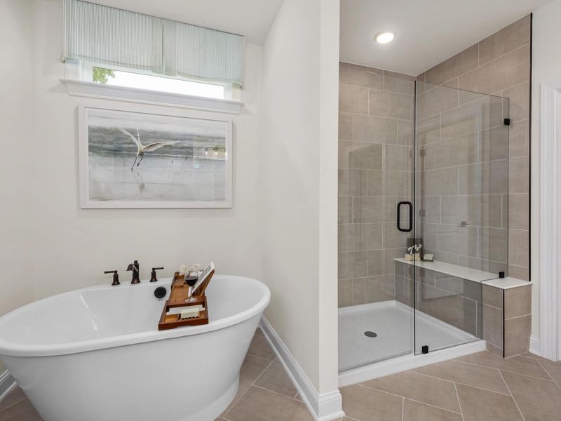 Furnished interior in a model home at Addison West in Holly Springs (Image 20).