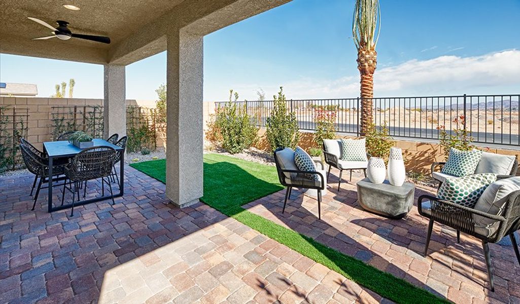Furnished interior in a model home at Meridian at Star Valley in Tucson (Image 4).