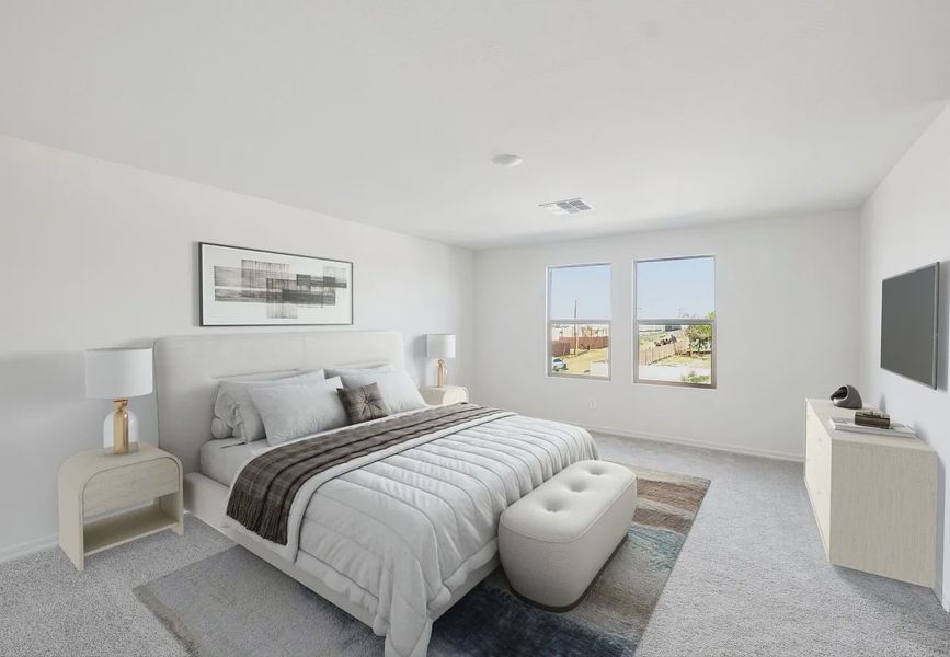 Furnished interior in a model home at Bella Vista Farms in San Tan Valley (Image 9).