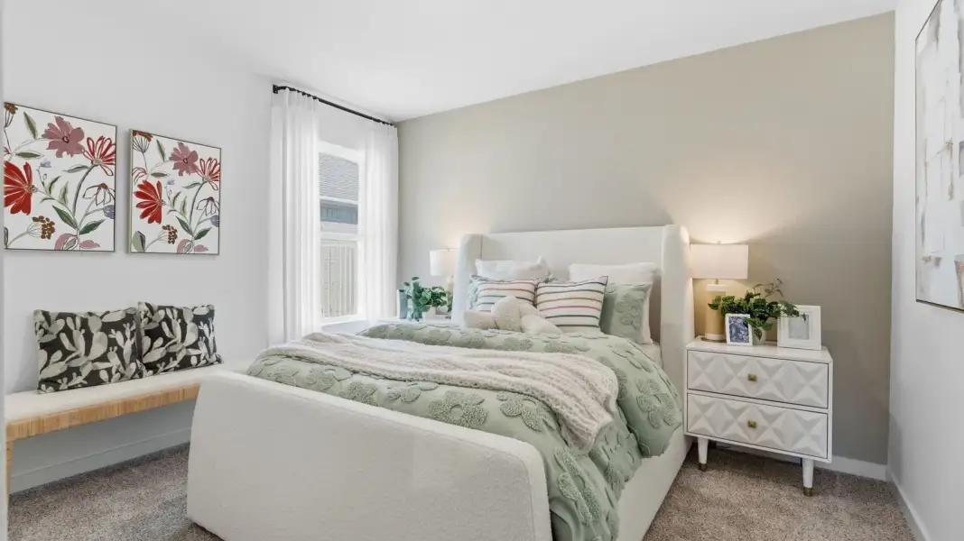 Furnished interior in a model home at Lago Mar 60' Homesites in Texas City (Image 31).