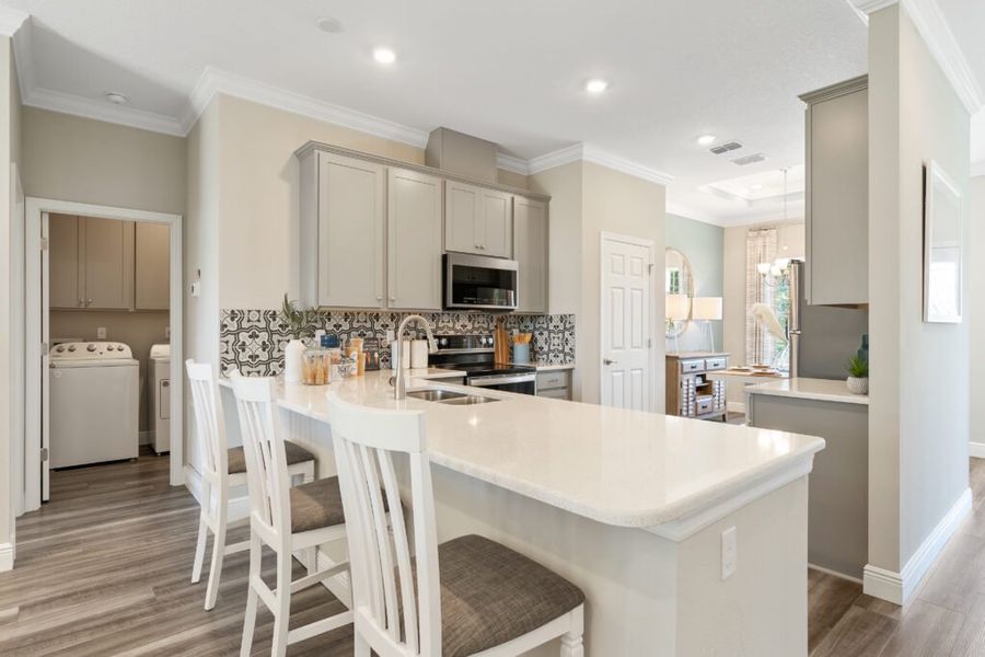 Furnished interior in a model home at Sebastian Highlands in Sebastian (Image 27).