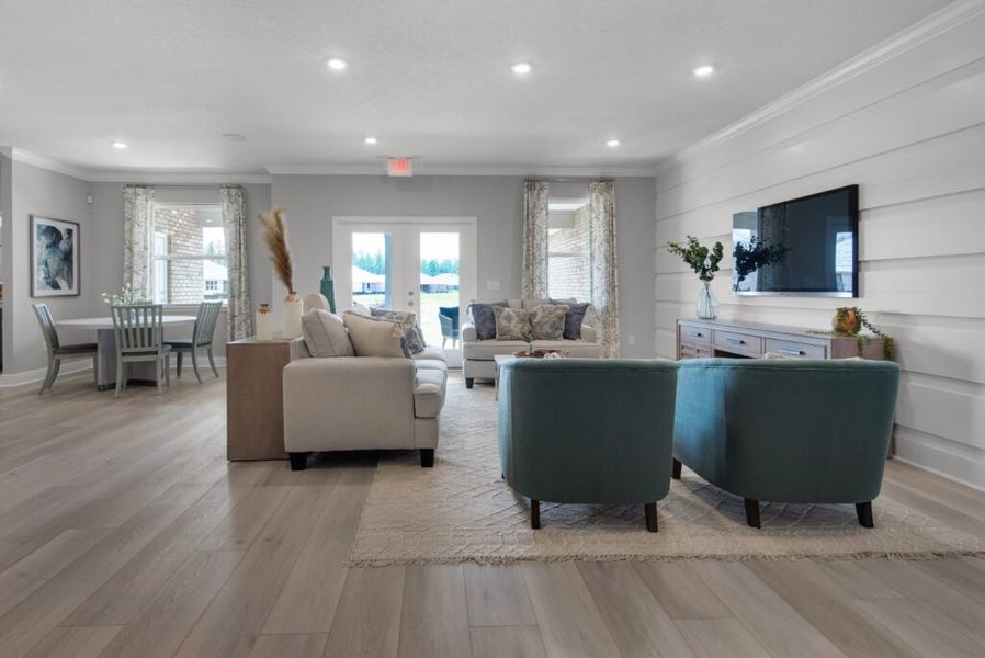 Furnished interior in a model home at Natureview in Freeport (Image 7). Furnished interior in a model home at Natureview in Freeport (Image 7).