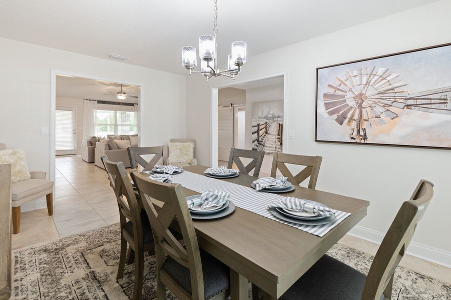 Furnished interior in a model home at Palm Coast in Palm Coast (Image 9).