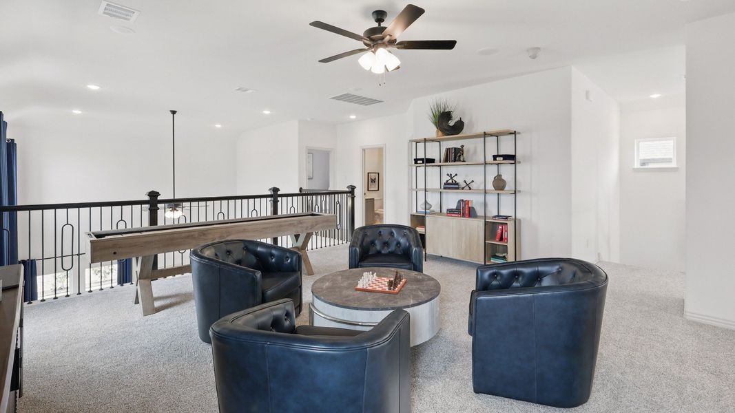 Furnished interior in a model home at Westridge Journey in McKinney (Image 34).