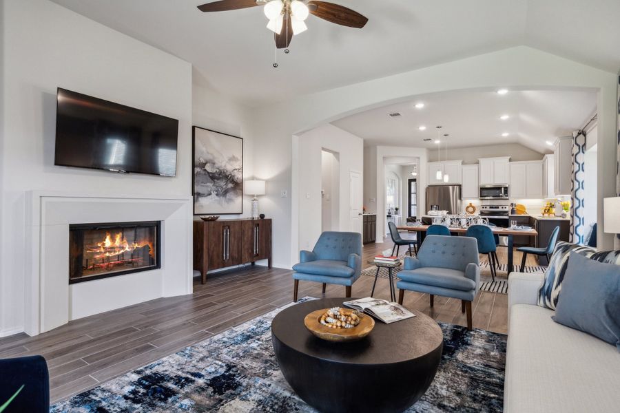 Furnished interior in a model home at Summer Crest in Fort Worth (Image 25).