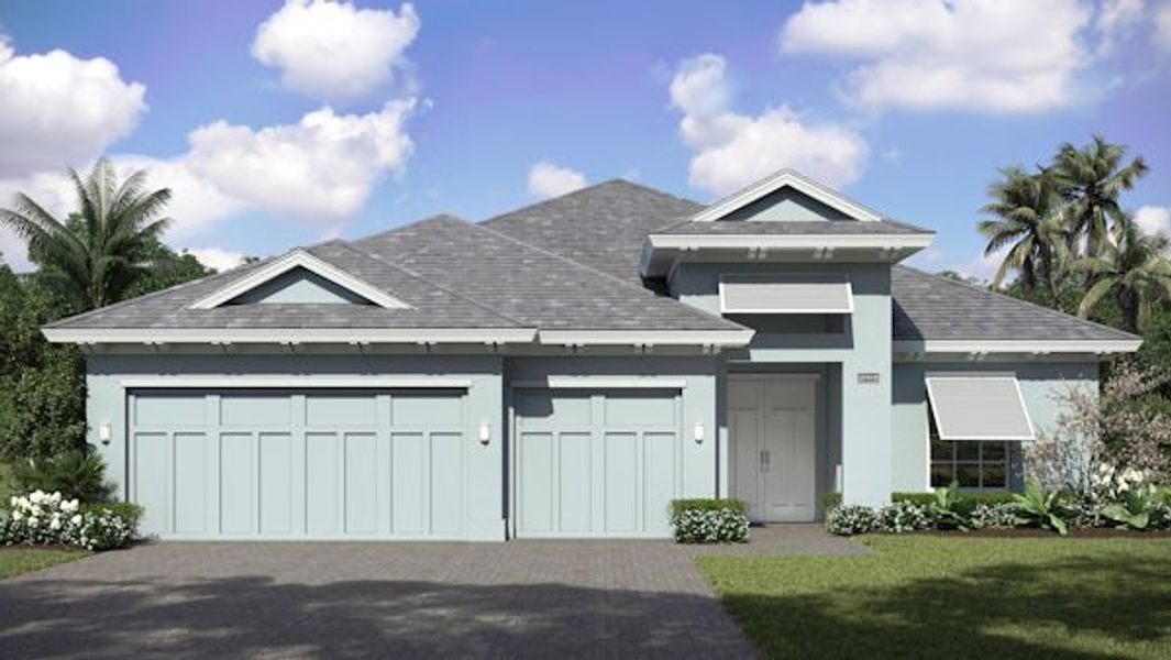 Front exterior of a home in the Lucaya Pointe community, located in Vero Beach, FL (Image 38).