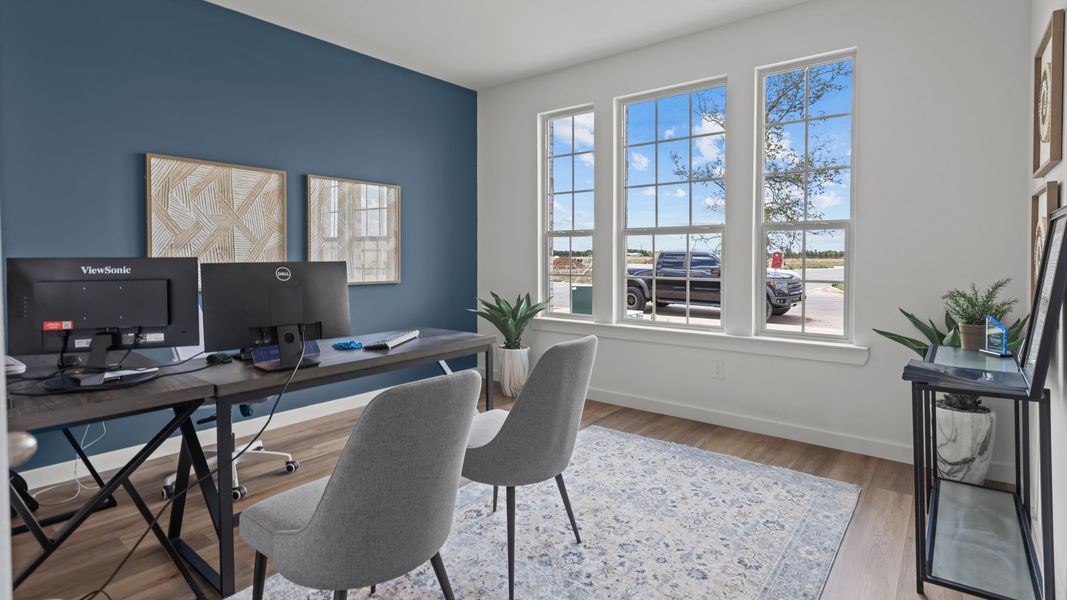 Furnished interior in a model home at Westmont in Lubbock (Image 6).