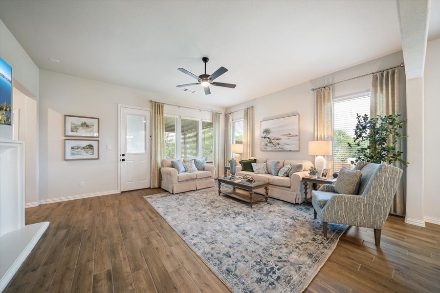 Furnished interior in a model home at Waterford Park in Weatherford (Image 12).
