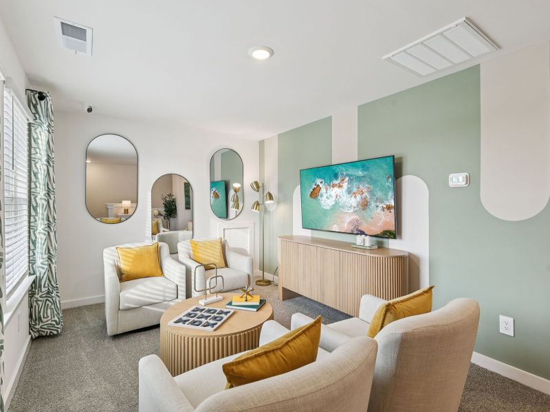 Furnished interior in a model home at Benders Cove - Premier Series in Mount Juliet (Image 8).