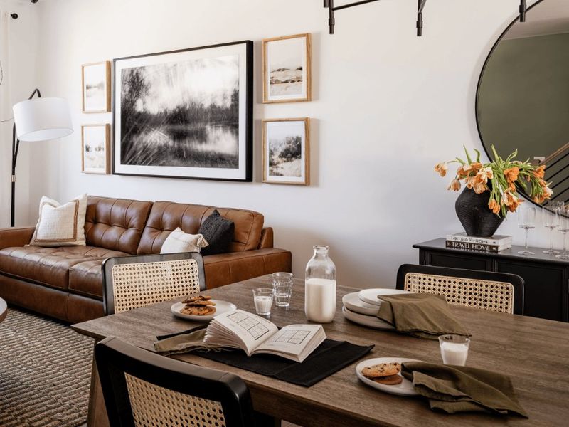 Furnished interior in a model home at Ross Farms in Charlotte (Image 11).