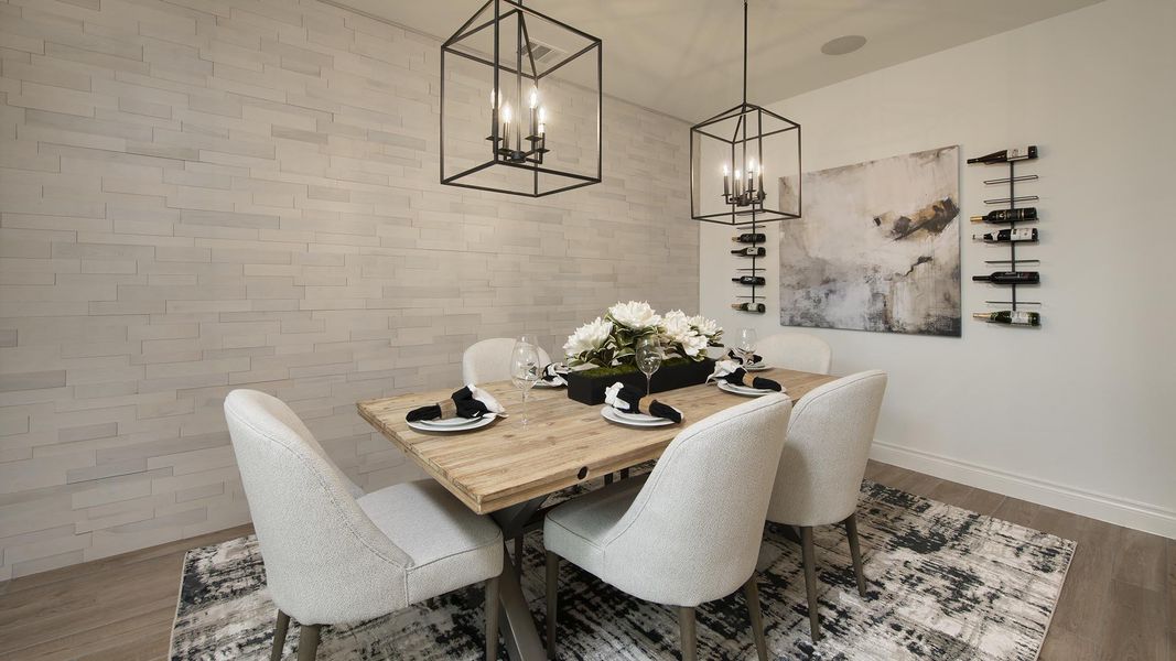 Furnished interior in a model home at Candela South 50' in Richmond (Image 19).