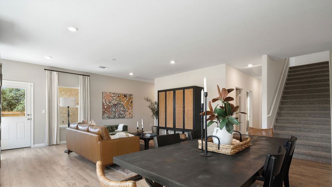 Furnished interior in a model home at Rosenbusch Ranch in Leander (Image 64).