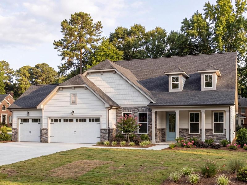 Front exterior of a home in the Rockport community, located in Wake Forest, NC (Image 14).