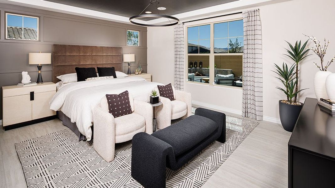 Furnished interior in a model home at Salero Journey Collection in Phoenix (Image 5).