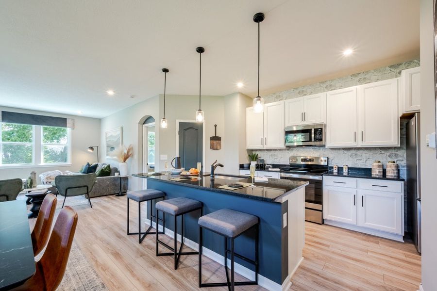 Furnished interior in a model home at Villas at Gold Creek in Dawsonville (Image 21).