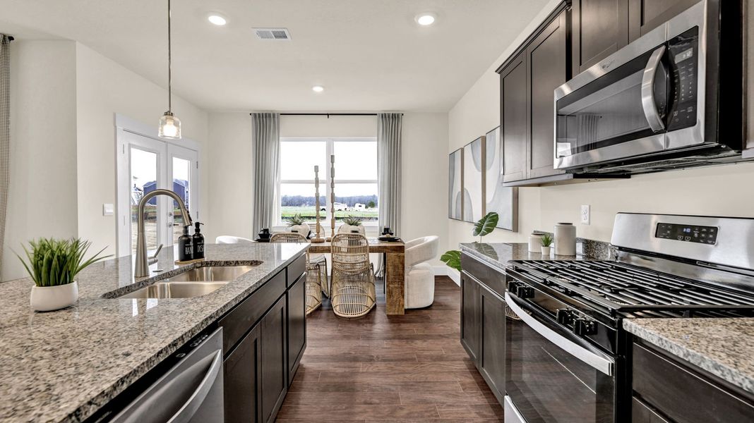 Furnished interior in a model home at Harbor Crest in Ooltewah (Image 18).