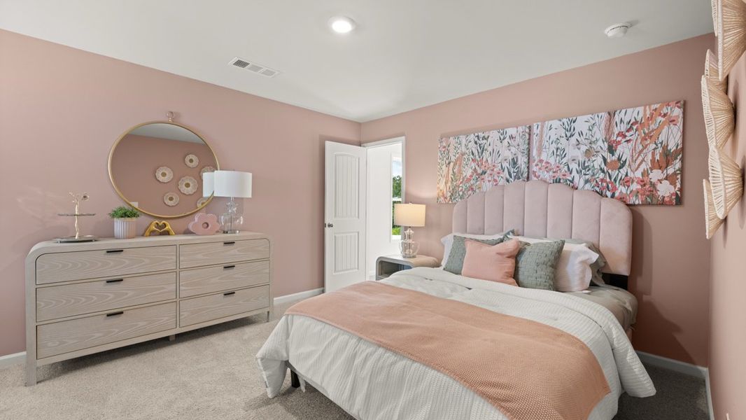 Furnished interior in a model home at Hamptons at Riverwood East in Dallas (Image 31).