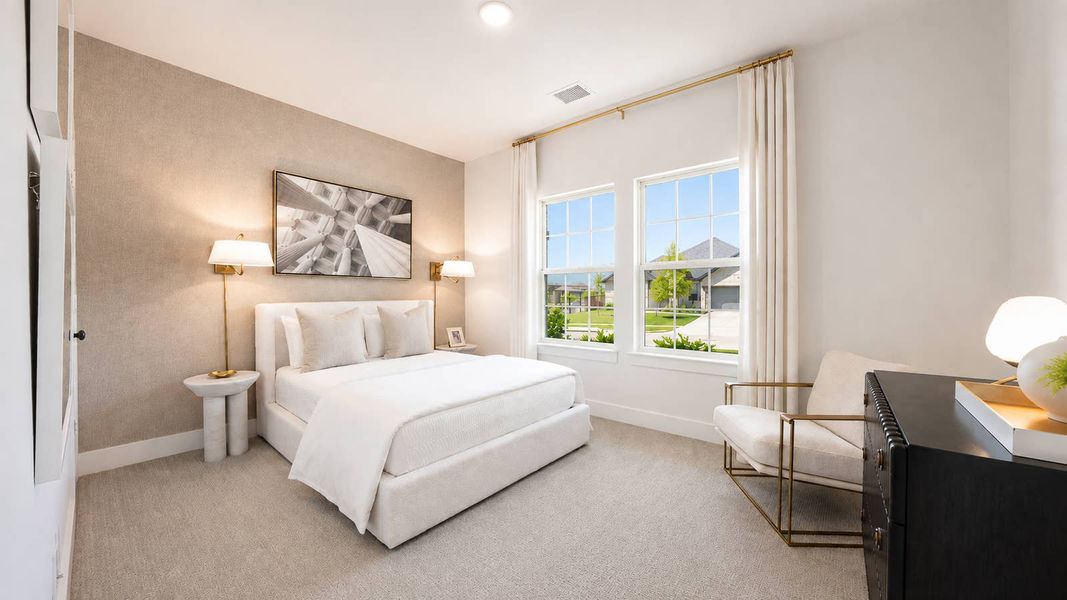 Furnished interior in a model home at Las Lomas in Forney (Image 20).