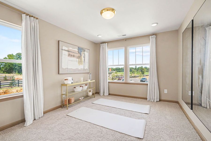 Furnished interior in a model home at Wendell Springs in Wendell (Image 11). Furnished interior in a model home at Wendell Springs in Wendell (Image 11).
