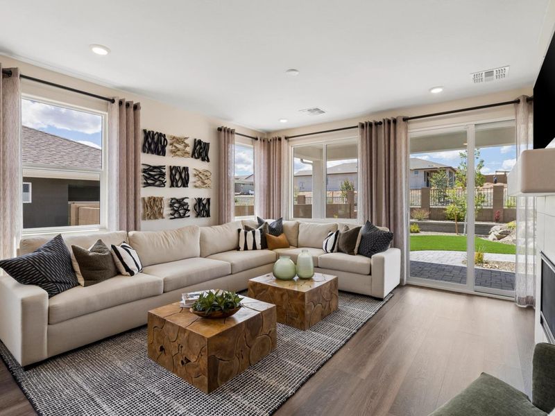 Furnished interior in a model home at South Ranch Western Collection in Prescott (Image 9).