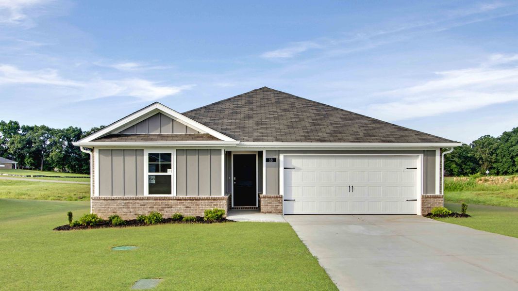 Front exterior of a home in the Bailey Park community, located in Fayetteville, TN (Image 11).