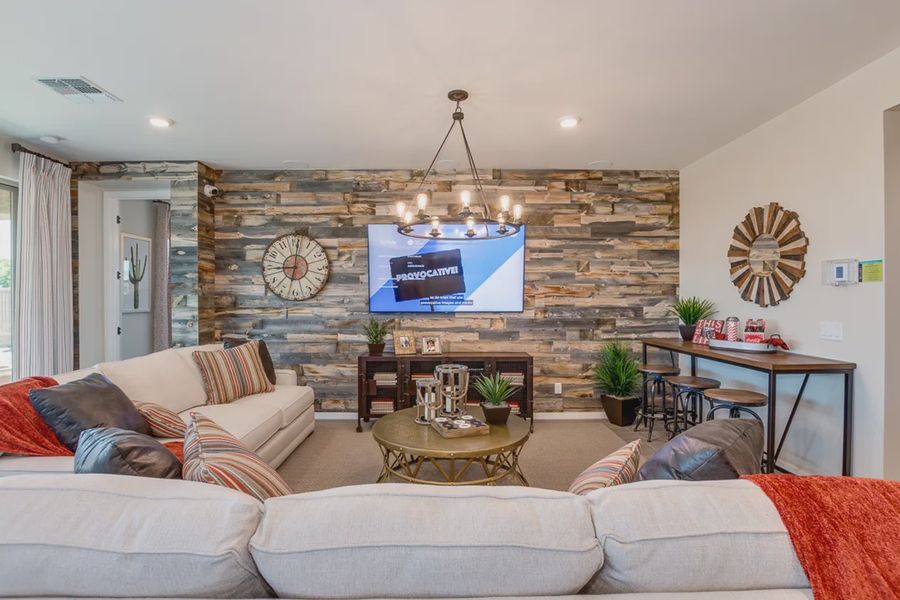 Furnished interior in a model home at Forté at Granite Vista in Waddell (Image 31). Furnished interior in a model home at Forté at Granite Vista in Waddell (Image 31).