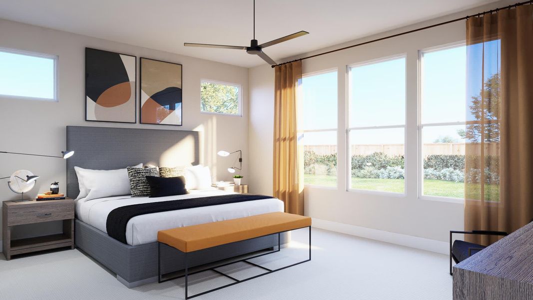 Primary Bedroom | Javen | Sage Collection – Freedom at Anthem in Kyle, TX by Landsea Homes