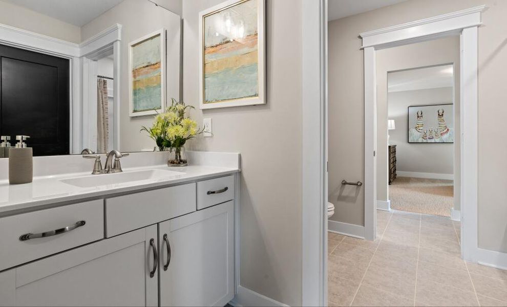 Furnished interior in a model home at Villas at Dawsonville in Dawsonville (Image 14).