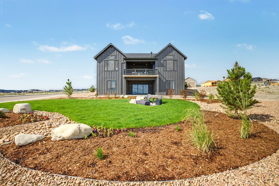 Front exterior of a home in the Jackson Creek community, located in Monument, CO (Image 33).