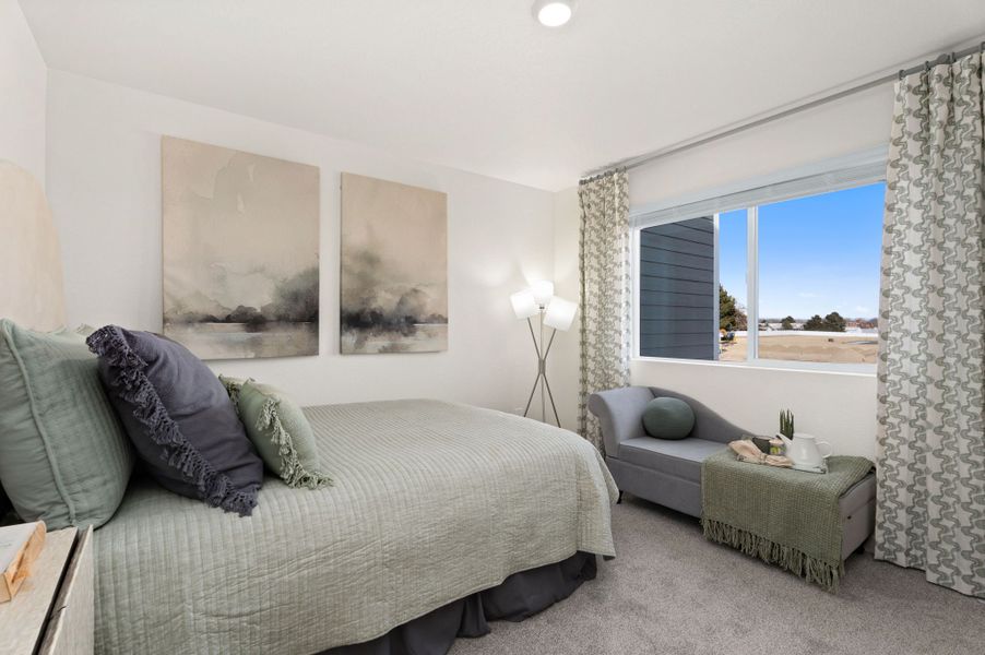 Furnished interior in a model home at Conestoga in Ault (Image 28).