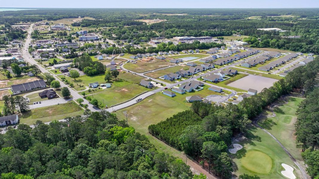 Aerial view of the Center Pointe community in Santee, SC, showing layout and nearby surroundings (Image 10).