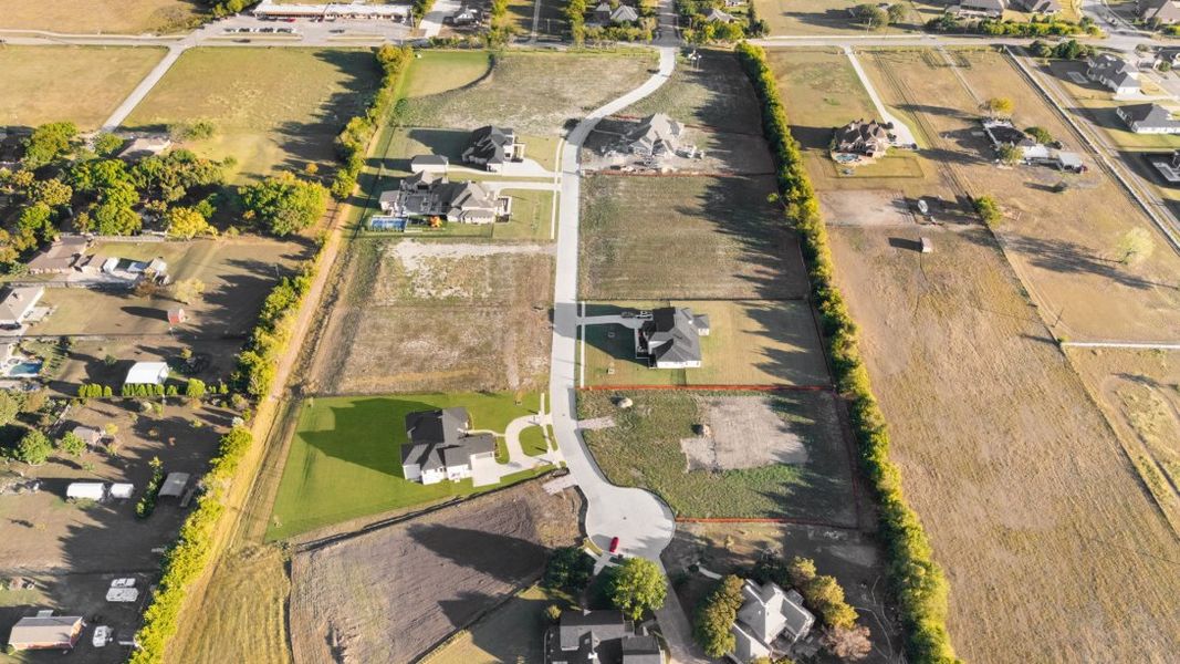 Aerial view of the Chapel View community in Heath, TX, showing layout and nearby surroundings (Image 10).
