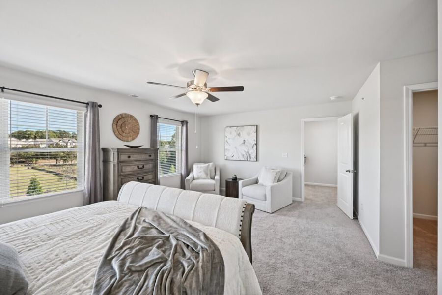 Furnished interior in a model home at Chastain Heights in Woodstock (Image 37).