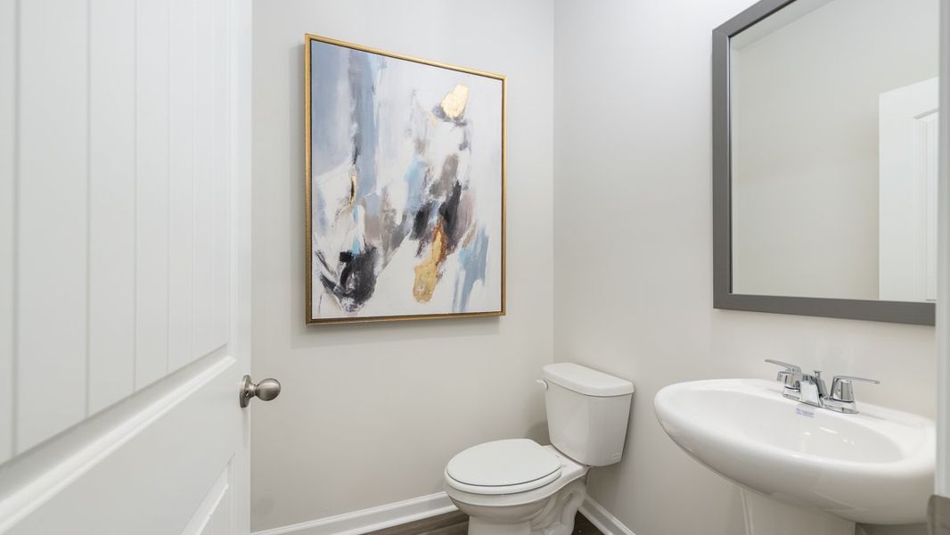 Furnished interior in a model home at Townes at Asbury in Atlanta (Image 26).
