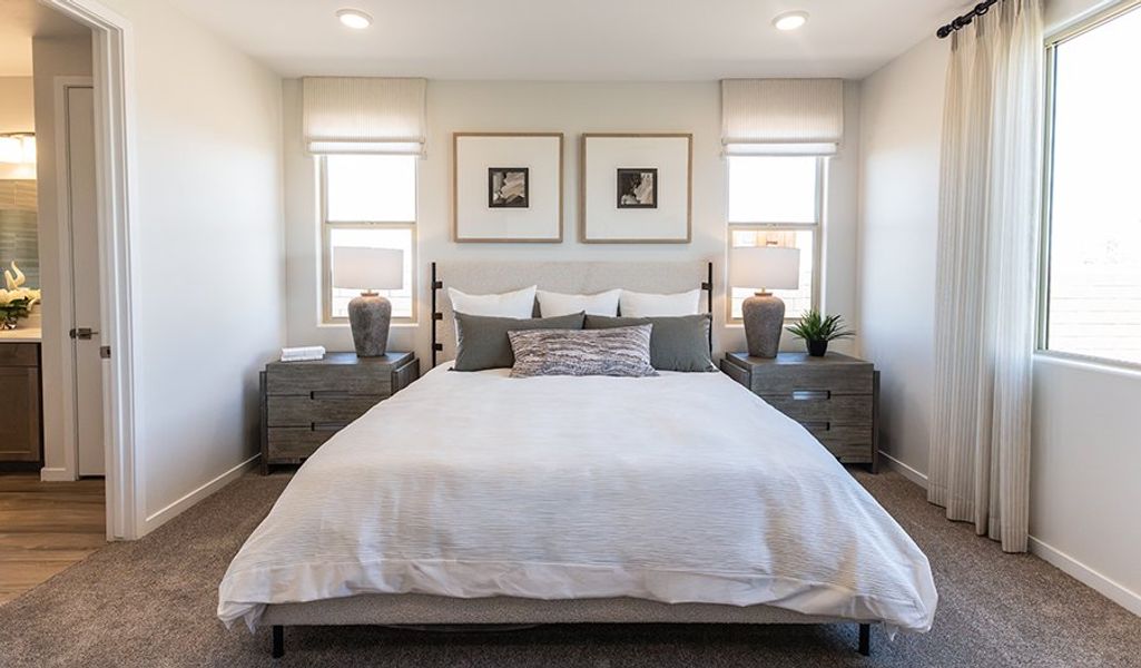 Furnished interior in a model home at Desert Bloom at Monarch in Marana (Image 18).
