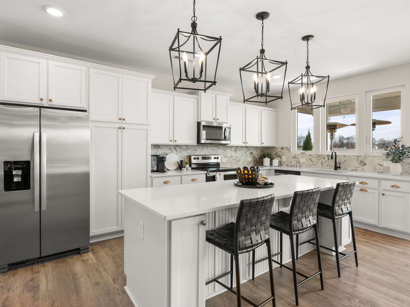 Furnished interior in a model home at Reedy Fork Middleton in Greensboro (Image 3).