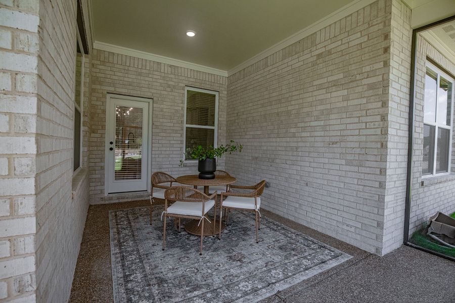 Furnished interior in a model home at Amherst in Cordova (Image 58).
