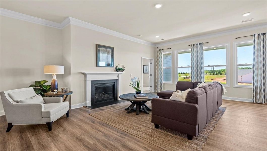 Furnished interior in a model home at The Villas at Pine Valley in Boiling Springs (Image 15). Furnished interior in a model home at The Villas at Pine Valley in Boiling Springs (Image 15).