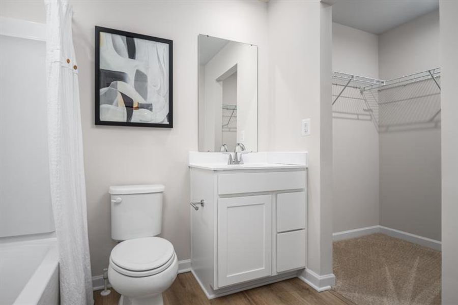 Furnished interior in a model home at Dillon Lakes in Charlotte (Image 10).