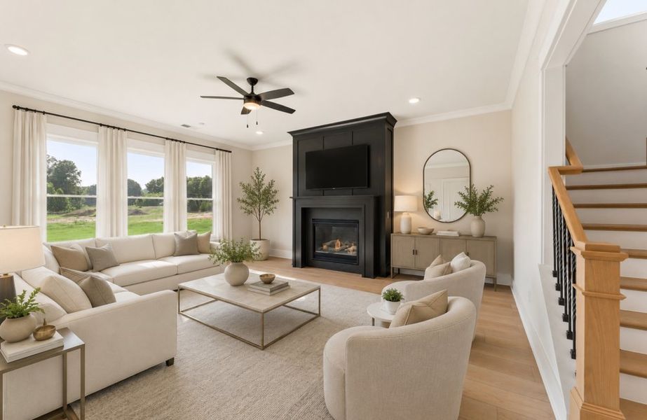 Furnished interior in a model home at The Tillery in Marietta (Image 21). Furnished interior in a model home at The Tillery in Marietta (Image 21).