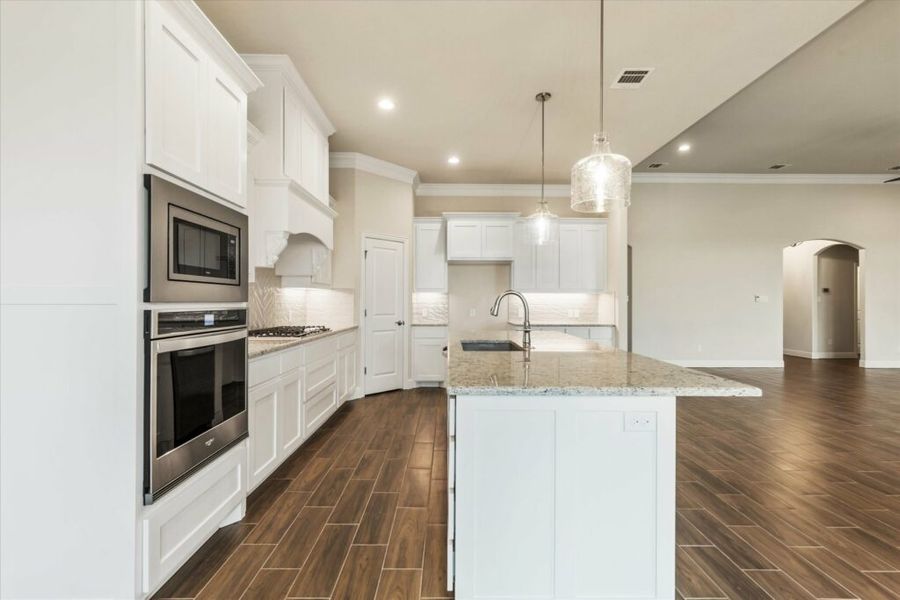 Furnished interior in a model home at Wildcat Ridge in Godley (Image 12). Furnished interior in a model home at Wildcat Ridge in Godley (Image 12).