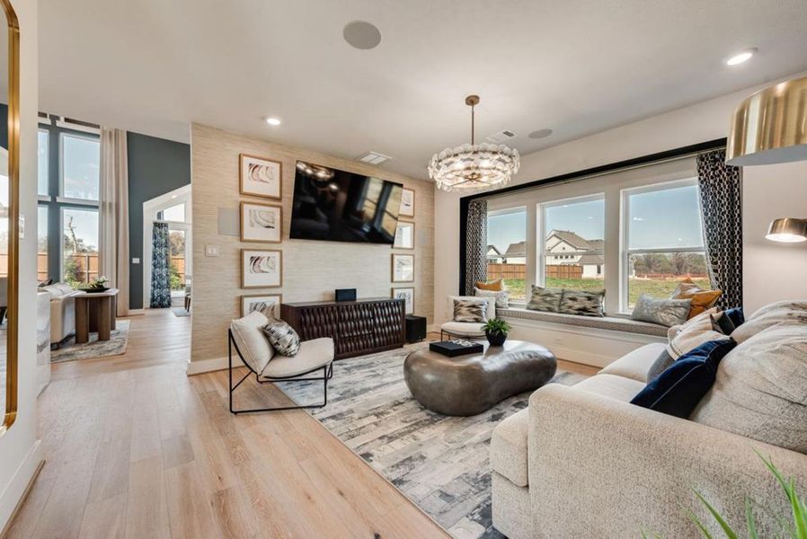 Furnished interior in a model home at Chatham Reserve in Providence Village (Image 11).