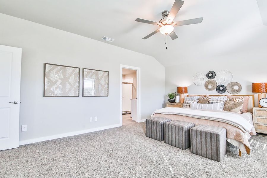 Furnished interior in a model home at Viridian in Lubbock (Image 4).