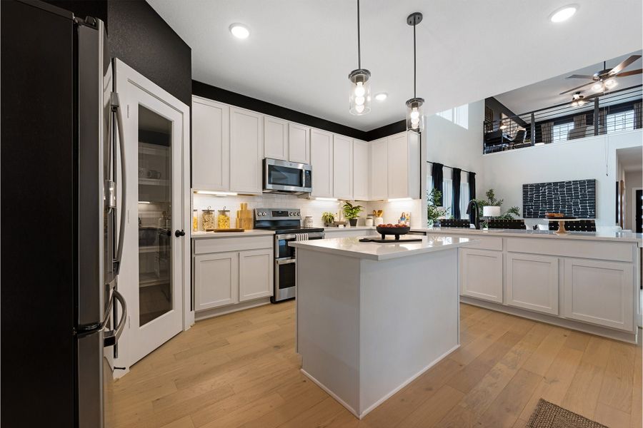 Furnished interior in a model home at Cloud Country in New Braunfels (Image 29). Furnished interior in a model home at Cloud Country in New Braunfels (Image 29).